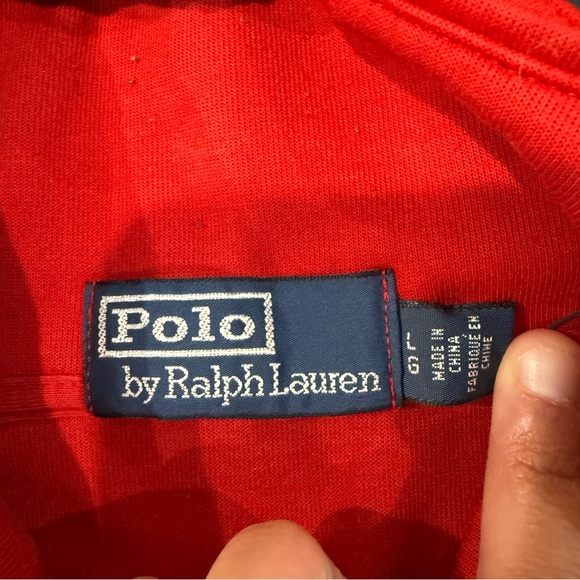 Polo Ralph Lauren Downhill Skier Double Knit Hooded Vest Cookie Men’s Large Red - Picture 4 of 11